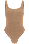 Hunza G Classic Square One Piece Metallic Cocoa One Size In Brown