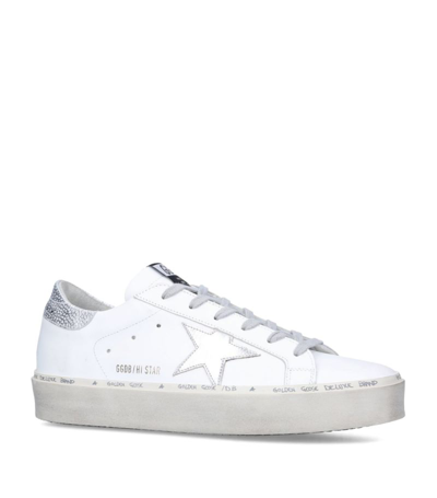 Golden Goose Hi Star Sneakers Gwf00118.f004130.11386 In White-silver
