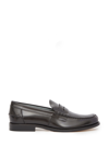 Tod's Leather Loafers In Black