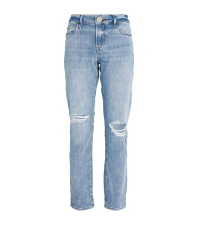 Frame Women's Le Garcon Mid-rise Straight-fit Jeans In Blue