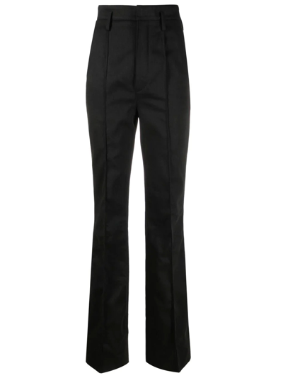 Saint Laurent High-waisted Tailored Jeans In Nero