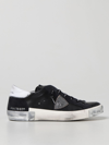Philippe Model Logo-patch Lace-up Low-top Sneakers In Black