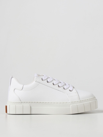 Good News London Opal Platform Sneakers Recycled Sustainable Vegea Leather In White