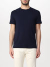 Malo Short-sleeve Crew Neck T-shirt In Navy