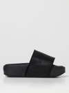 Y-3 Unisex Platform Leather Slides In Black