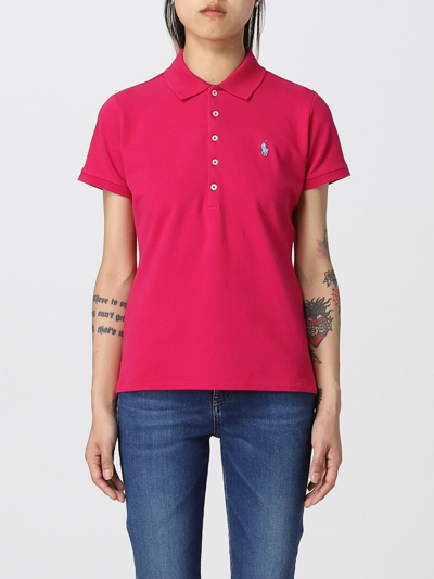 POLO RALPH LAUREN POLO SHIRT POLO RALPH LAUREN WOMAN COLOR PINK,D06409010