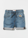 Timberland Patch-detail Drawstring-waist Denim Shorts In Blue