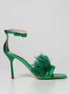 Liu •jo X Leonie Hanne Camelia 90mm Leather Sandals In Emerald