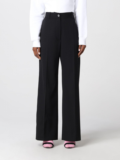 Patou Black Stretch Virgin Wool Trousers