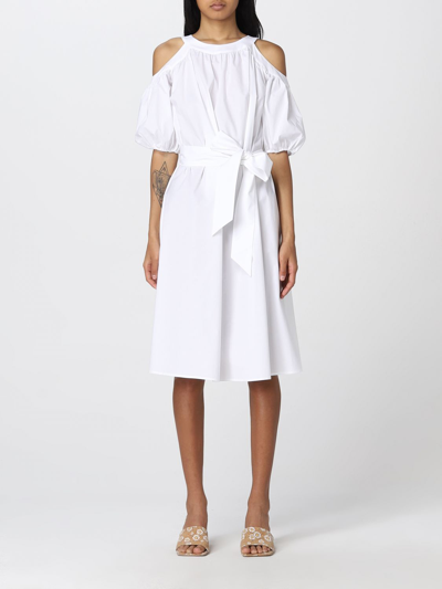 Vivetta Cotton Midi Dress In White