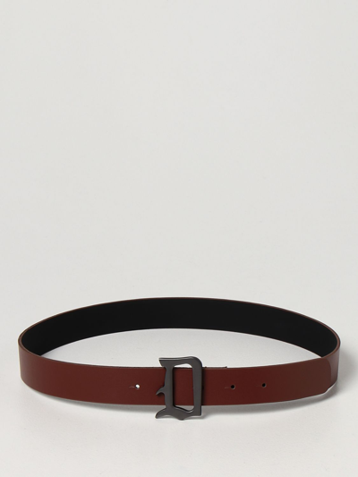 Dondup Leather Belt In Brown