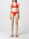 Off-white Logo Band Bikini In Coral