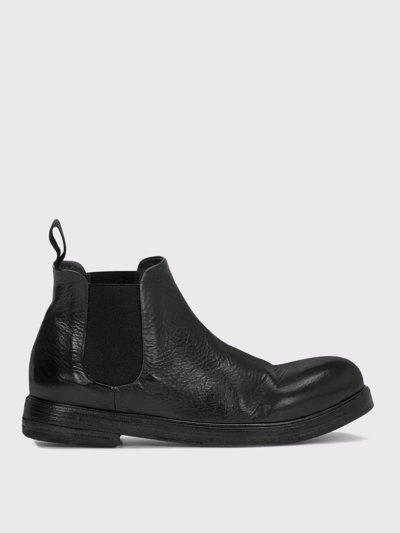 Marsèll Zucca Wedge Ankle Boot In Leather In Black