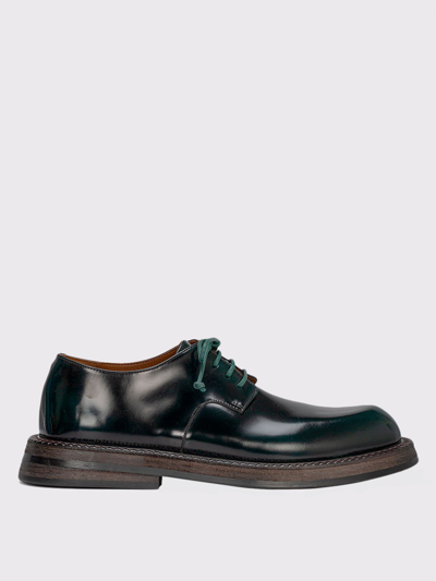 Marsèll Alluce Derby Shoes In Leather In Verde