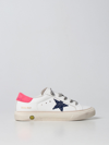 GOLDEN GOOSE MAY GOLDEN GOOSE LEATHER SNEAKERS,362642001