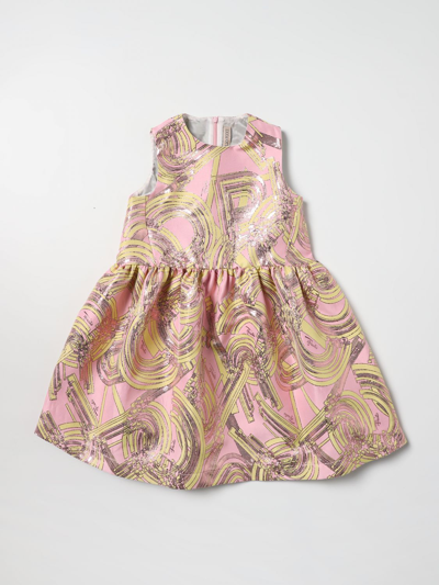 Emilio Pucci Kids' Dress With Graphic Print In Pink