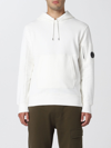 C.p. Company Sweatshirt  With Lens In White
