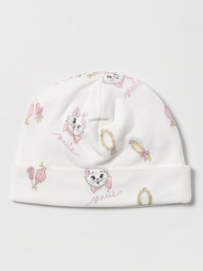 Monnalisa Cap With Aristocats Print In White