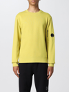 C.p. Company Sweatshirt  With Lens In Acid Green
