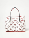 Christian Louboutin Small Cabarock Loubinthes Perforated Leather Tote In White