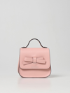 Monnalisa Bag In Laminated Leather In Cyclamen
