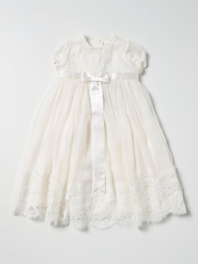 Dolce & Gabbana Babies' Silk Dress In White