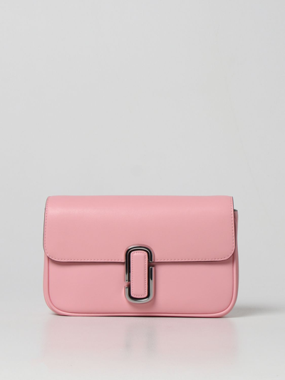 Marc Jacobs The J Marc Leather Crossbody Bag In Pink