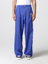 Valentino Logo-embroidered Mid-rise Shell Jogging Bottoms In Sapphire