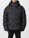 Dsquared2 Nylon Down Jacket With Logo Patch In Black