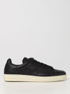 Tom Ford Sneakers In Grained Leather In Black