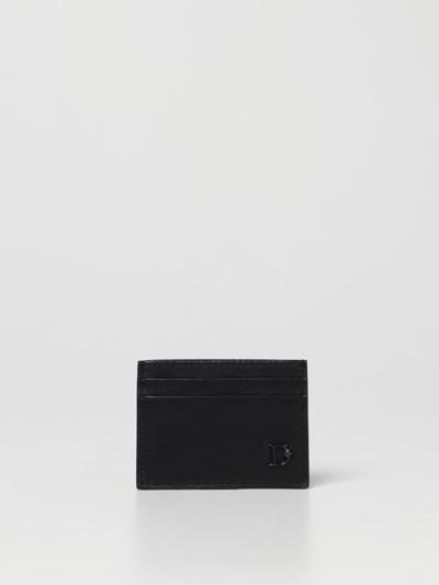 Dsquared2 Credit Card Holder In Leather In Black