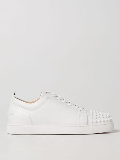 Christian Louboutin Louis Junior Spikes Trainers In White