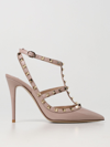 Valentino Light Pink Rockstud High Heels In Blush Pink