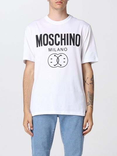 Moschino Couture Double Smiley T-shirt In White