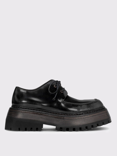 Marsèll Quadrarmato Derby In Abrasive Leather In Black