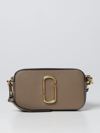 Marc Jacobs The Snapshot Saffiano Leather Bag In Grey