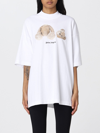 Palm Angels Oversized Cotton T-shirt In White