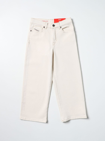 Diesel Kids' 5-pocket Jeans In Denim In White