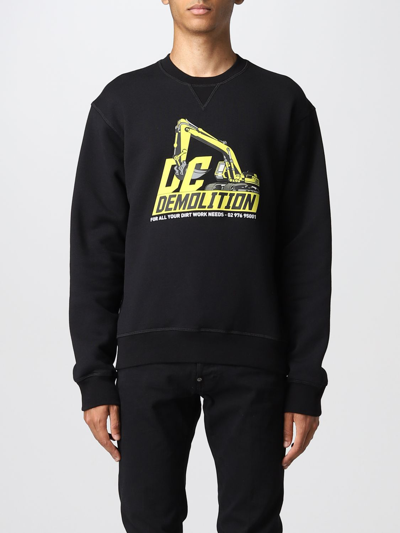 Dsquared2 Black Dc Demolition Sweatshirt