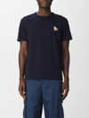 Maison Kitsuné Chillax Fox Patch Classic T-shirt In Navy