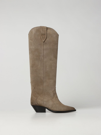 Isabel Marant Pointed Toe Knee In Dove Grey