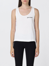 Palm Angels Logo-print Sleeveless Tank Top In White