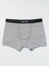 Tom Ford Mens Grey Branded-waistband Fitted Pack Of Two Stretch-cotton Briefs L In Grey