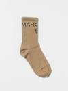 Mm6 Maison Margiela Socks  Women In Beige
