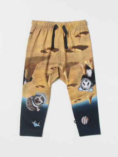 Molo Multicolor Trousers For Baby Kids With Animals
