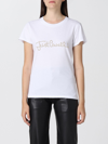 Just Cavalli T-shirt With Stud Logo In White
