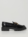 Tod's Leather Loafer Shoes In Black