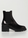 TOD'S BRUSHED LEATHER ANKLE BOOTS,d22421002