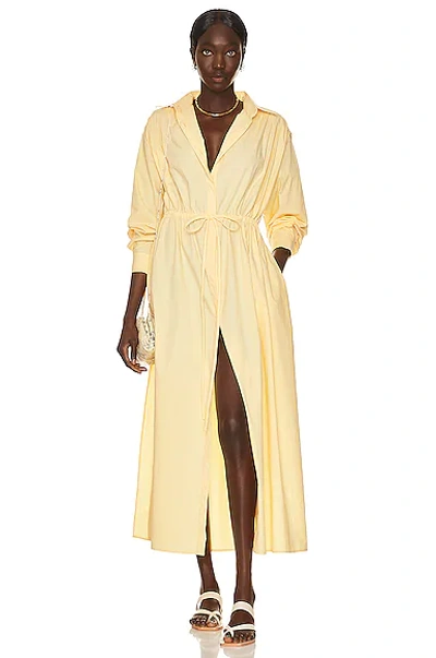 MATTEAU DRAWCORD SHIRT DRESS 