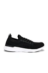 Apl Athletic Propulsion Labs Techloom Breeze Stretch-woven Running Trainers In Black & White